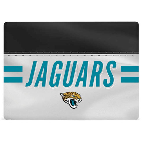 NFL Jacksonville Jaguars White Striped Surface Laptop 2 Skin